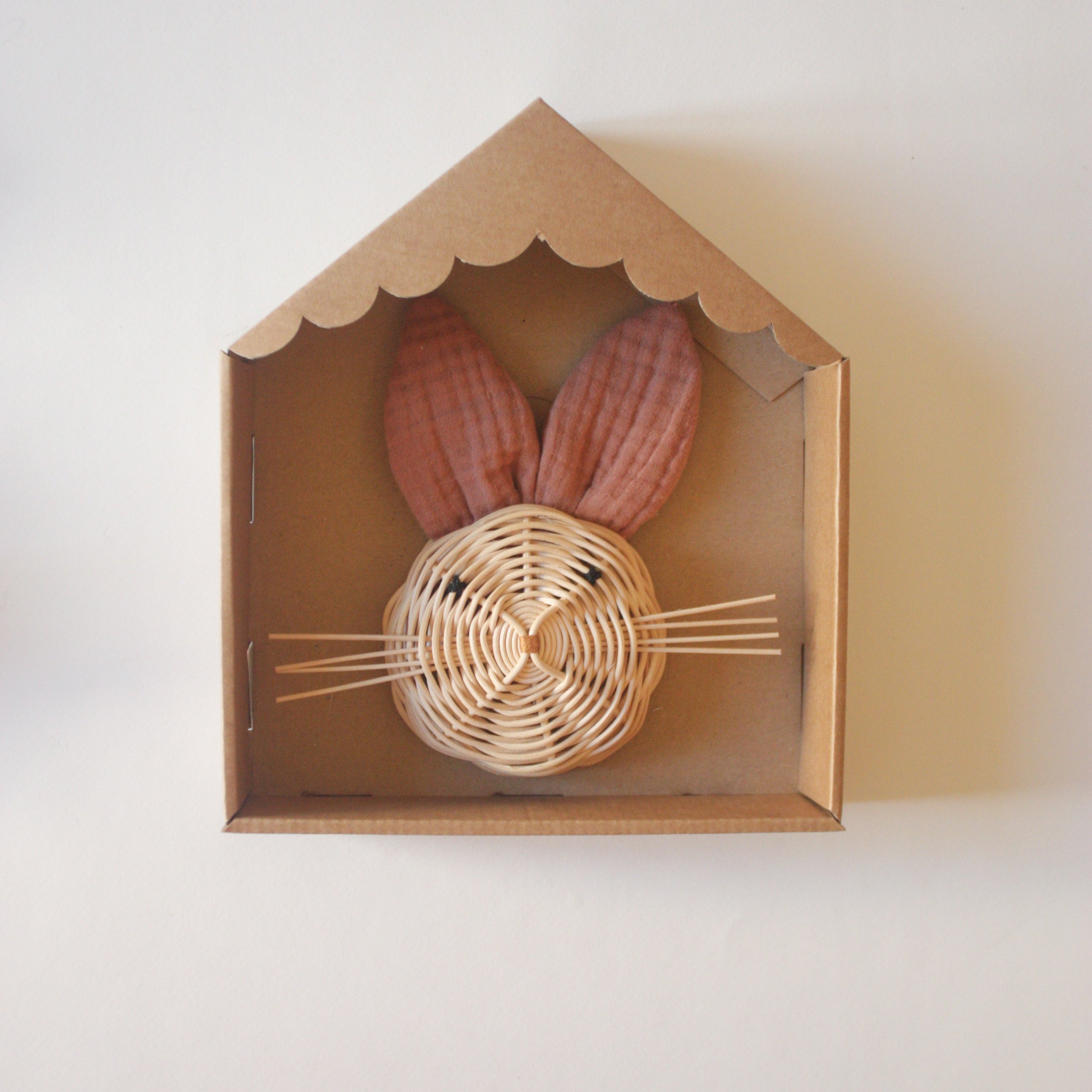 trophée Lapin argile rose