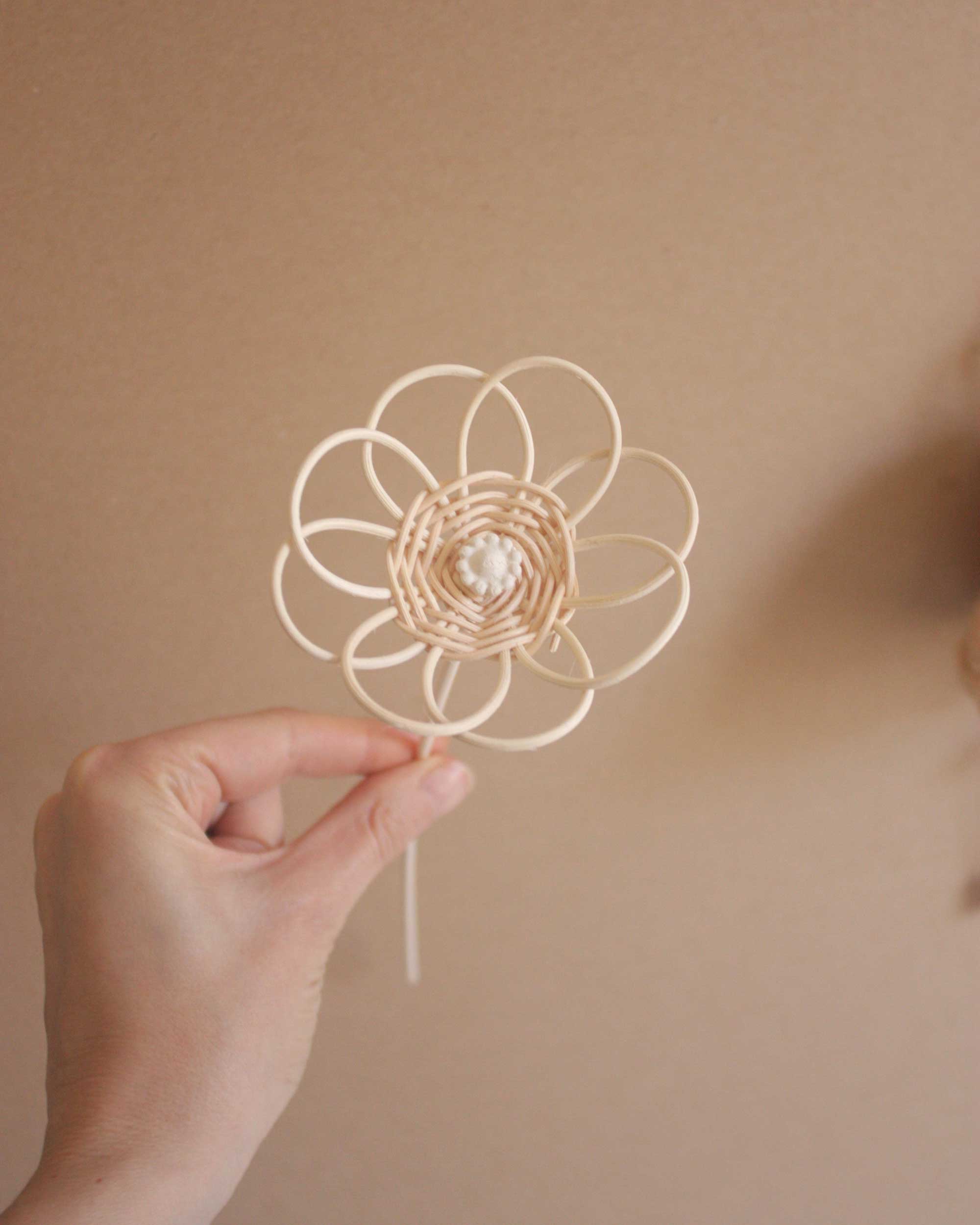 Rattan flower with stem