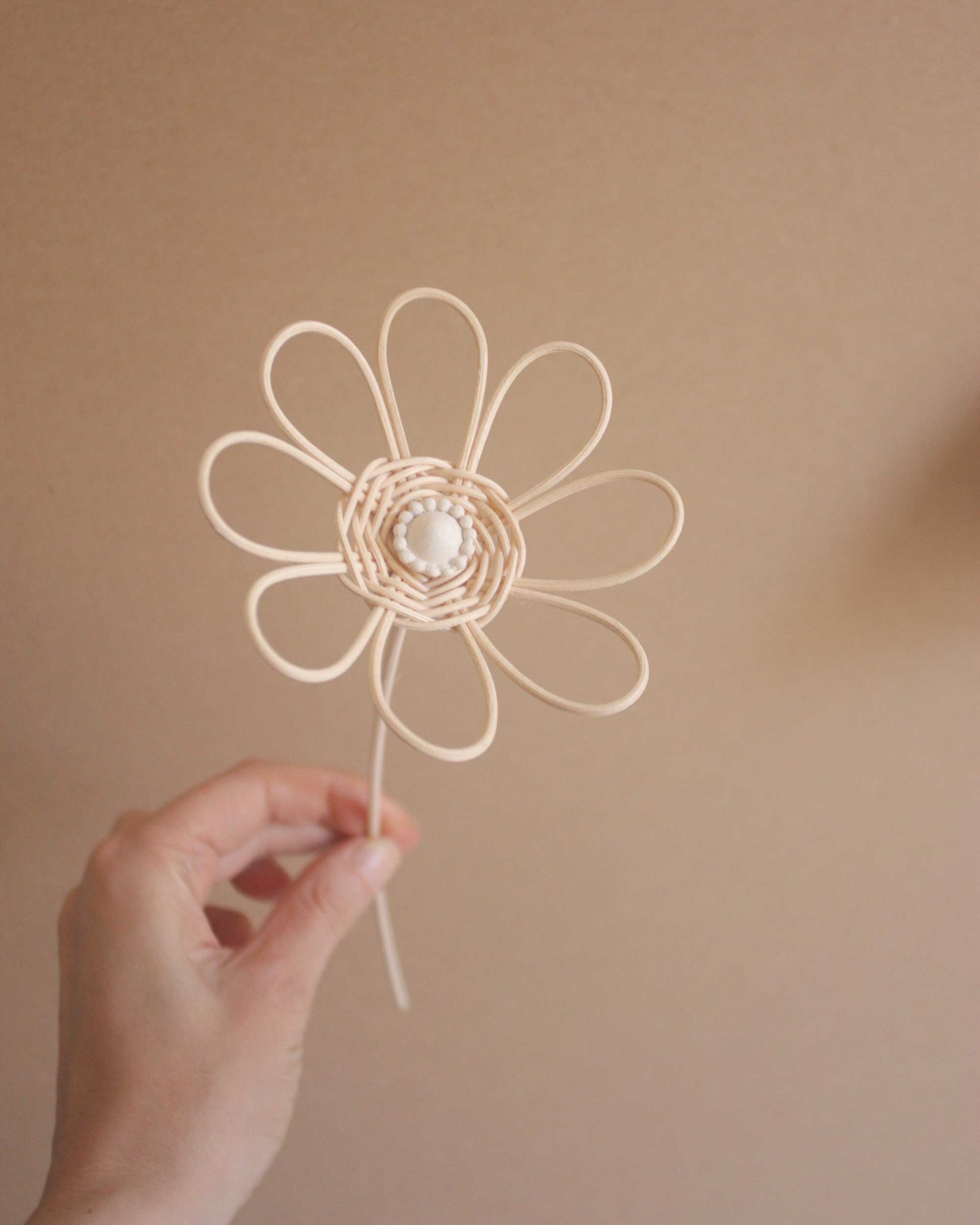 Rattan flower with stem