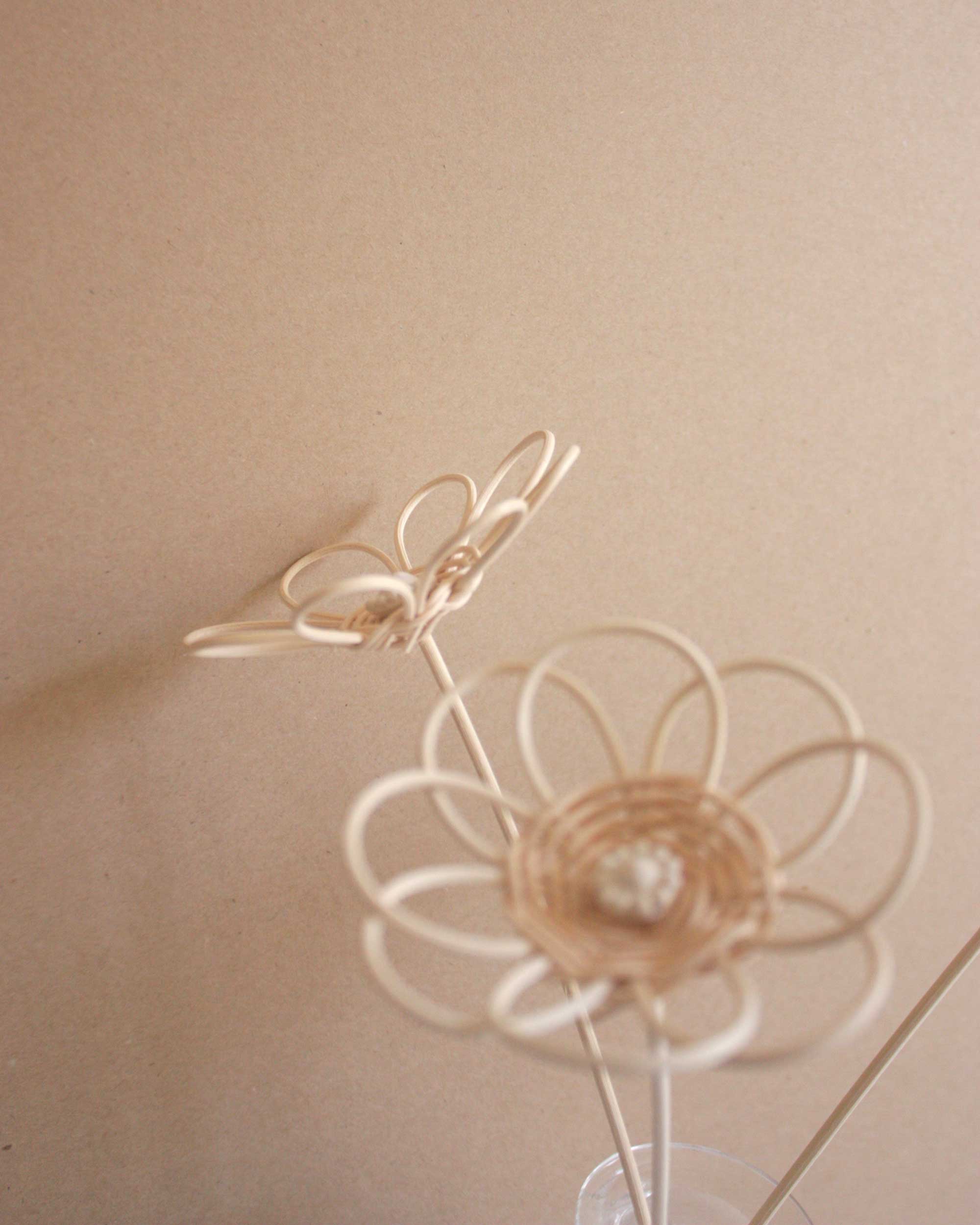 Rattan flower with stem
