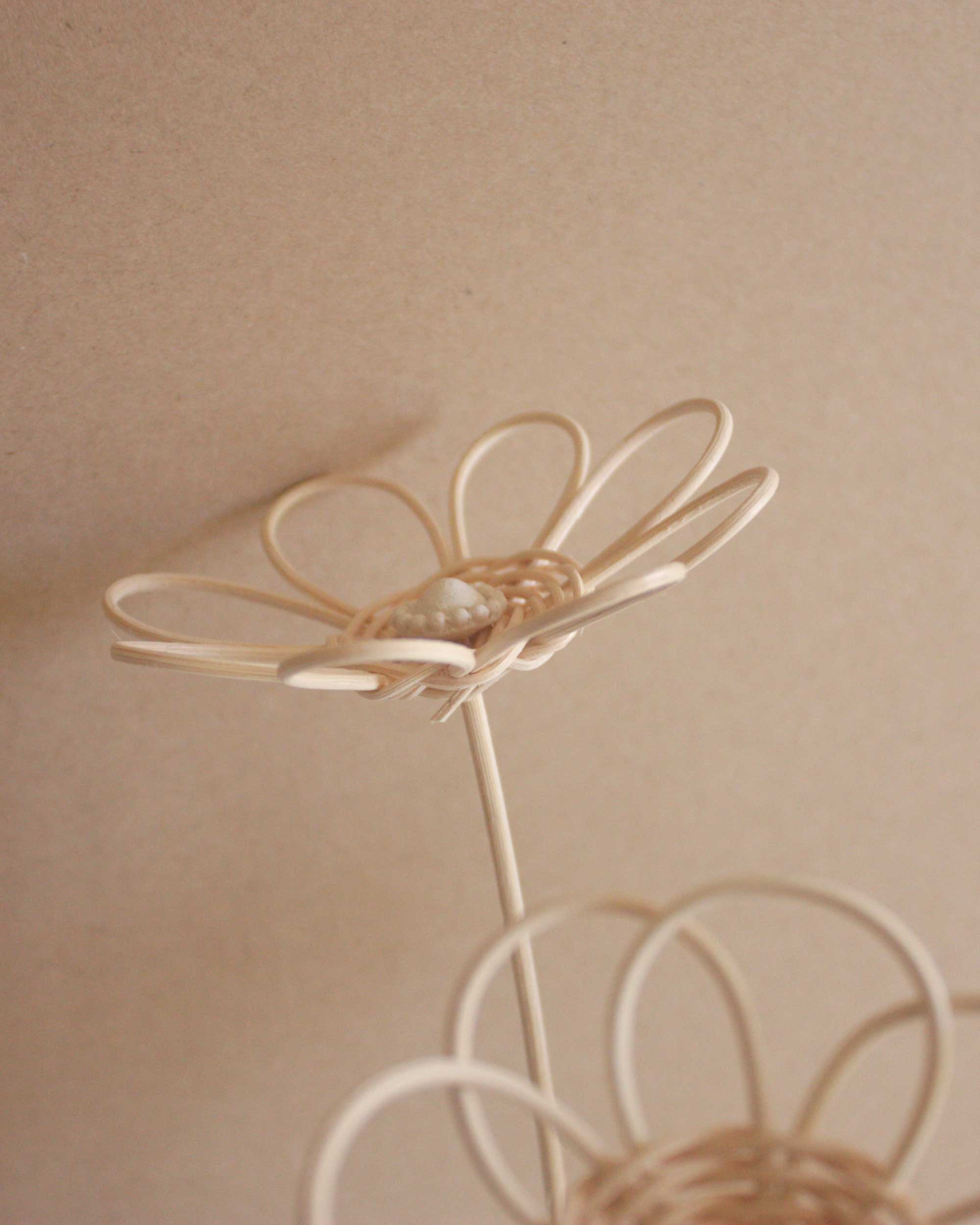 Rattan flower with stem
