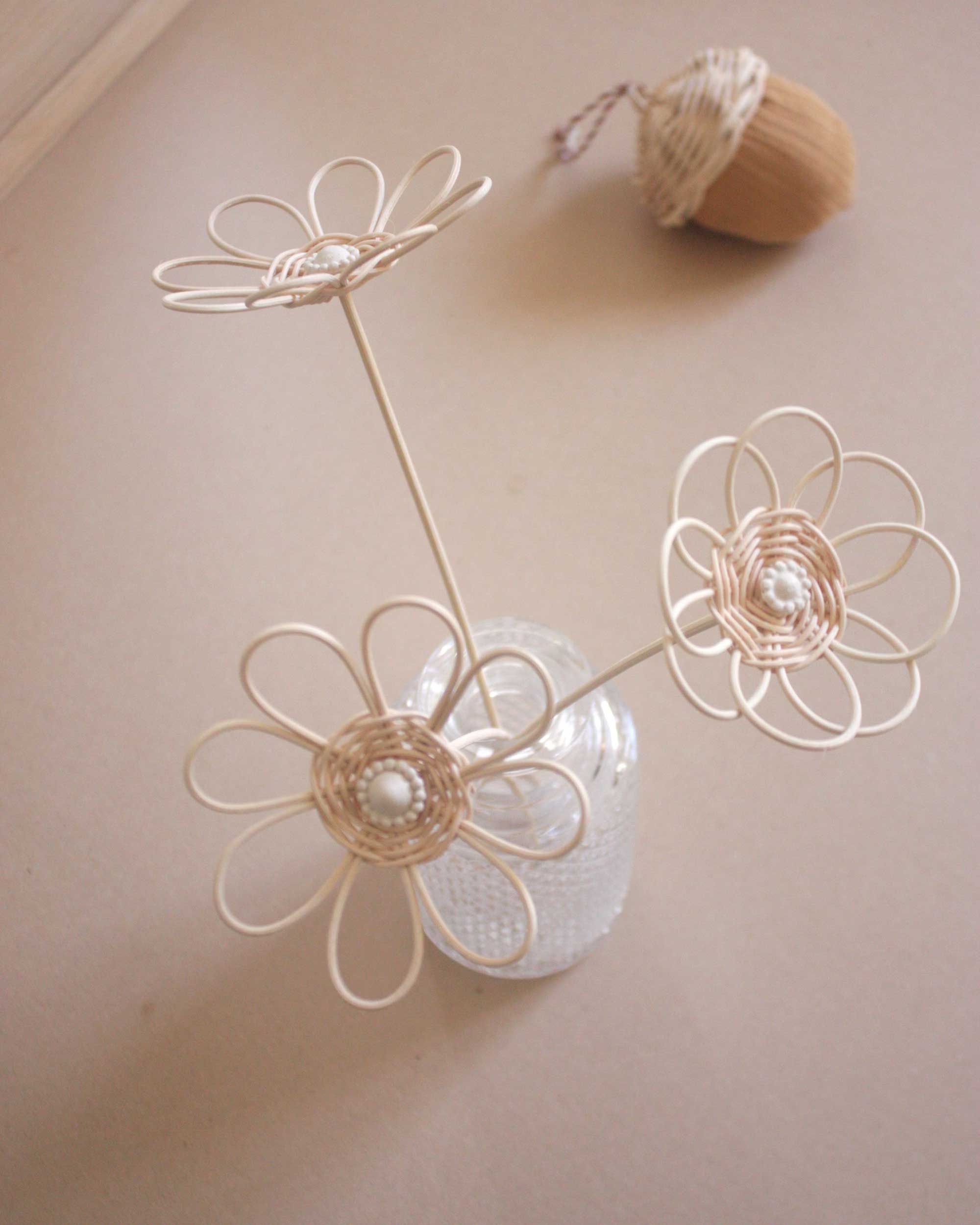 Rattan flower with stem
