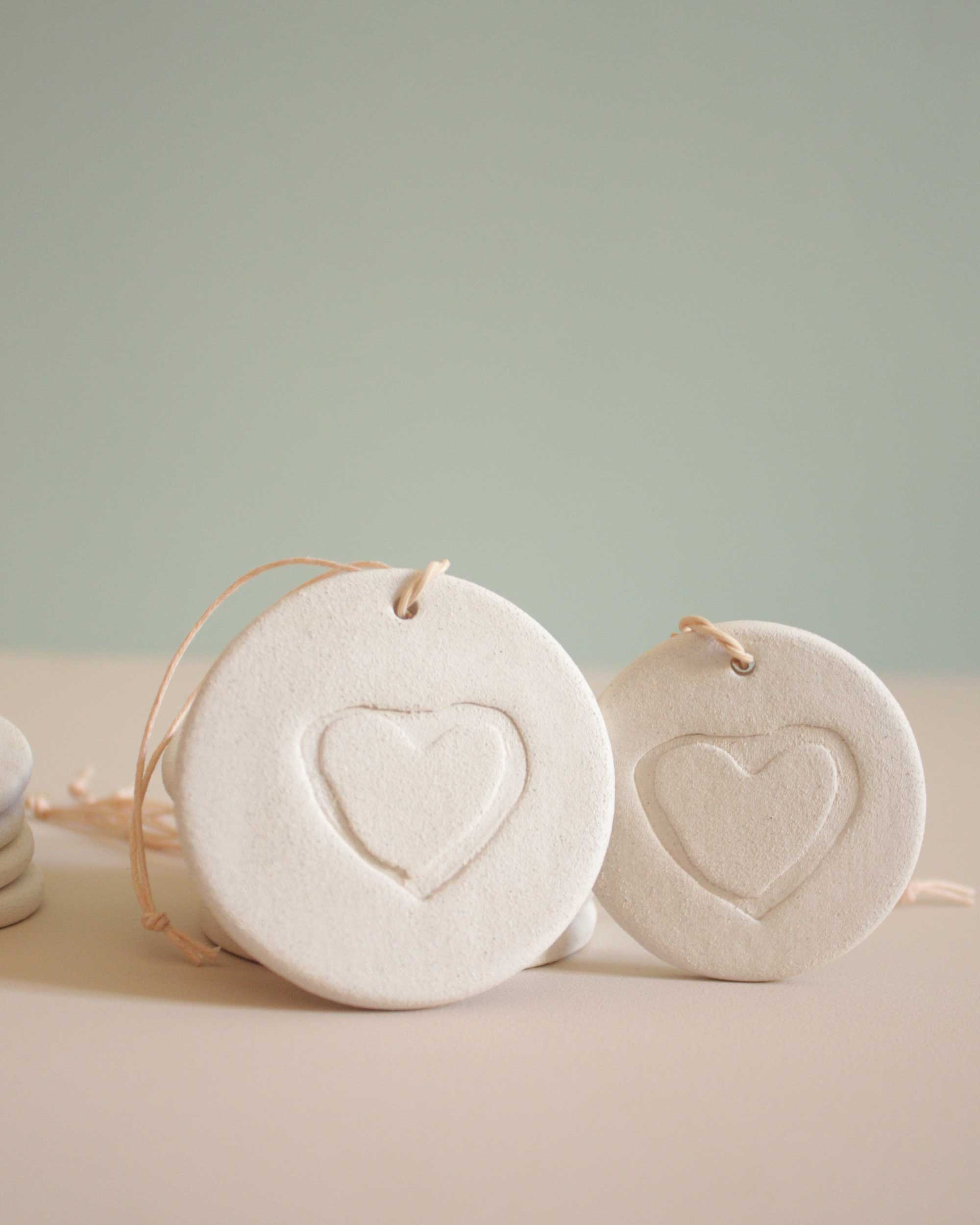 heart ceramic locket