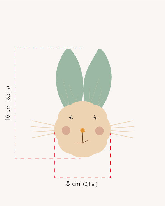 trophée Lapin vichy terracotta