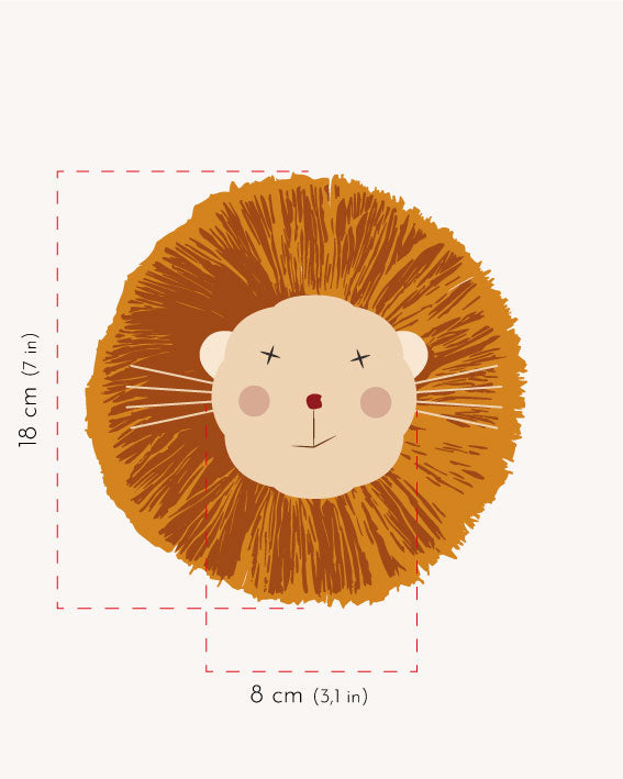 trophée Lion noisette