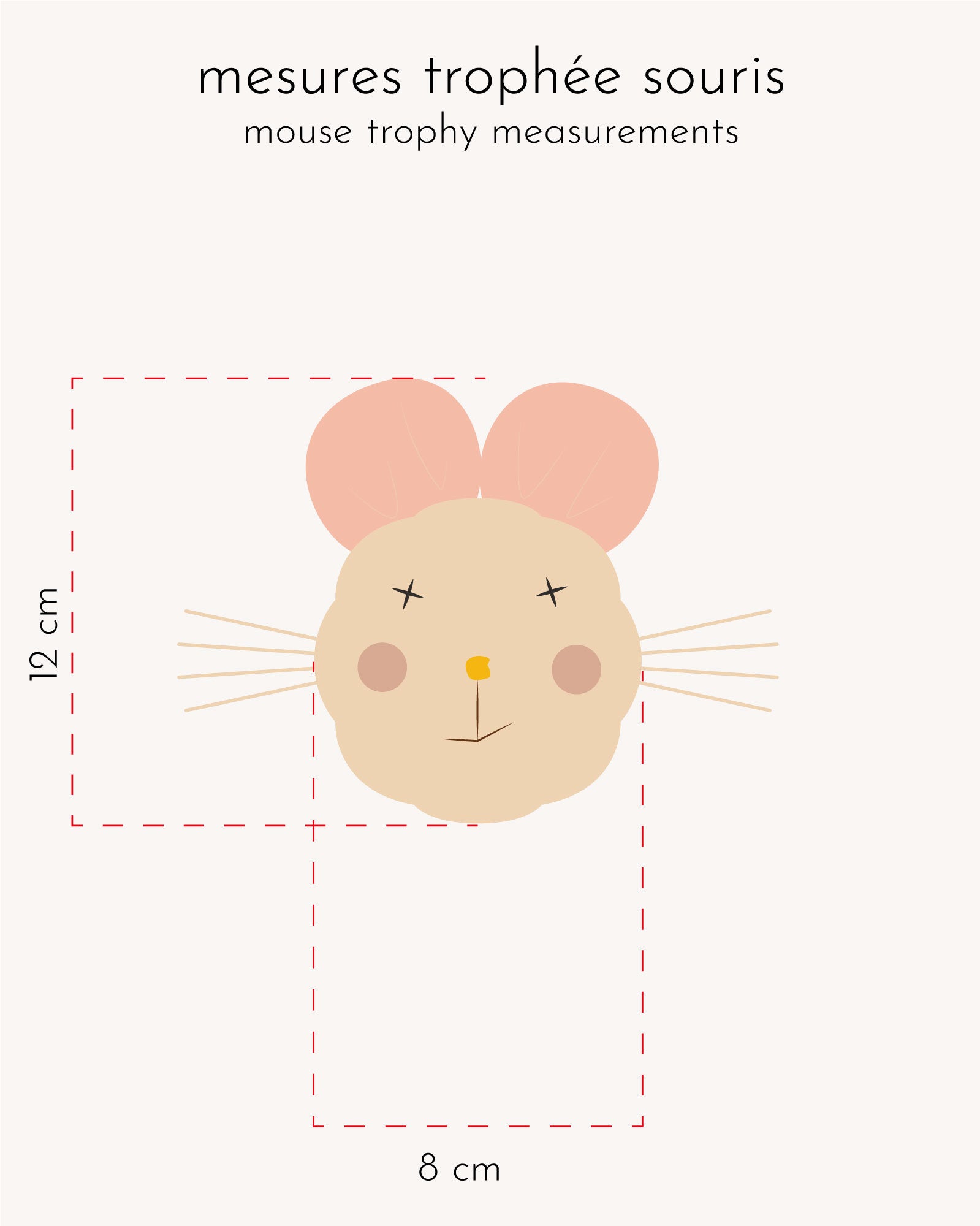 trophée Souris bleu céladon