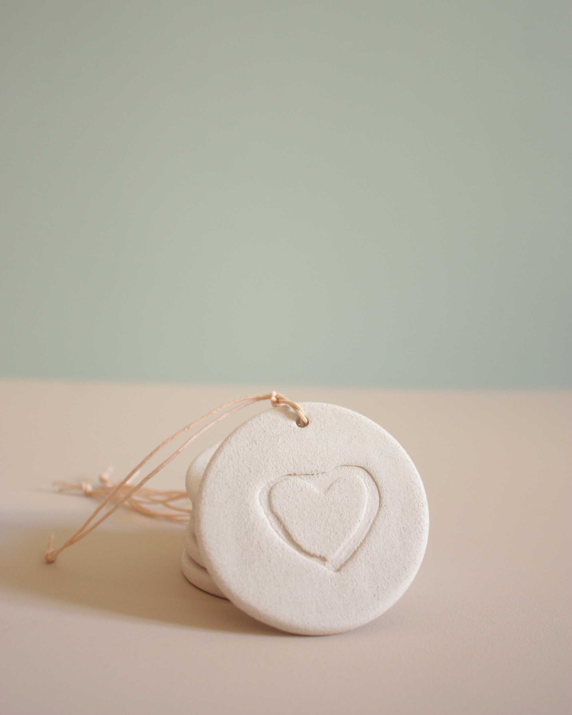 heart ceramic locket