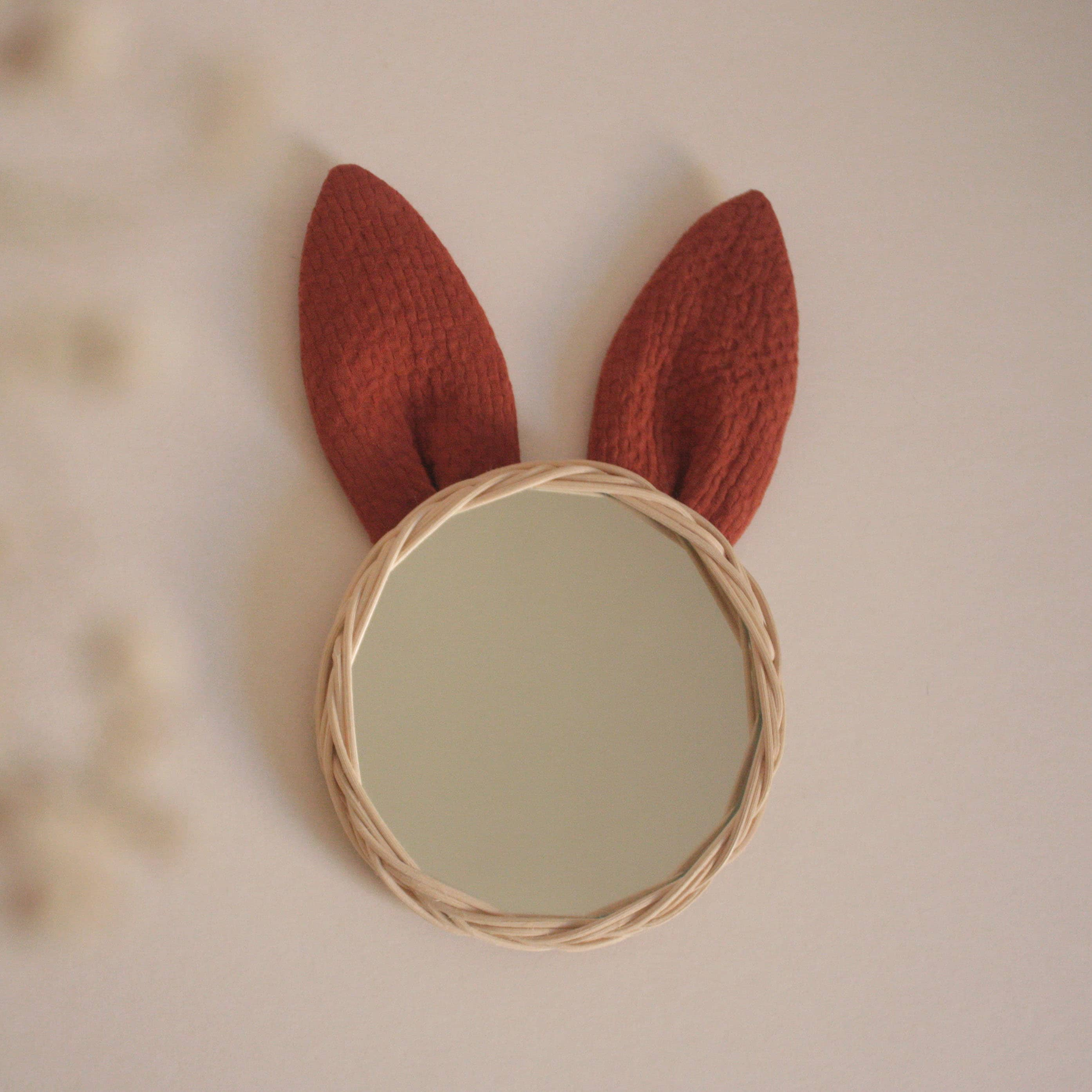 small rabbit mirror