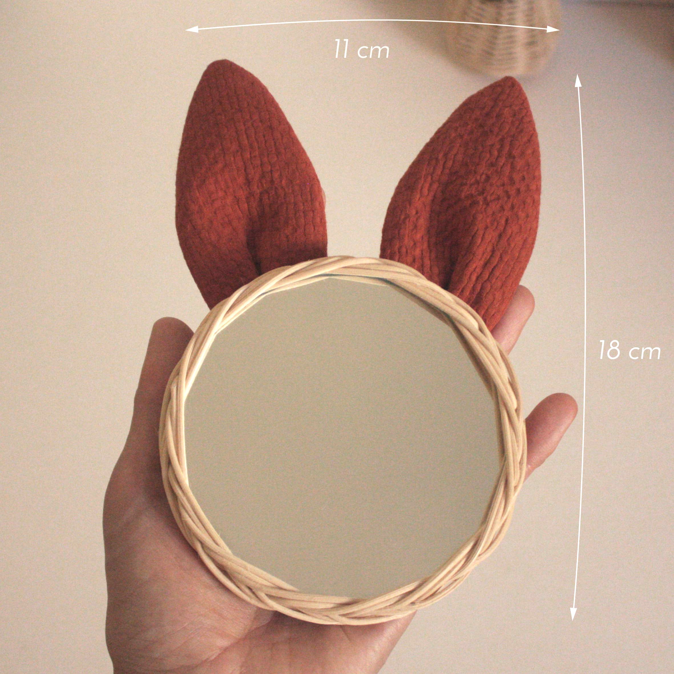 small rabbit mirror